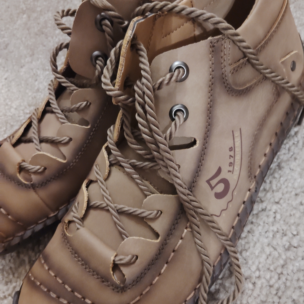 Men's Tan Barefoot Leather Boots